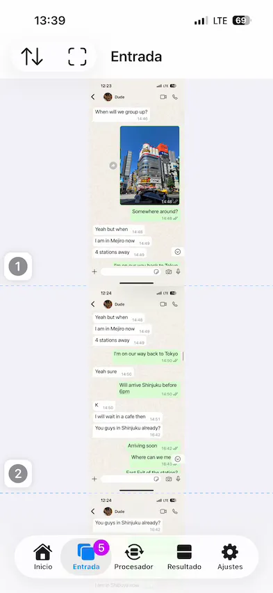 captura de pantalla de la página de entrada