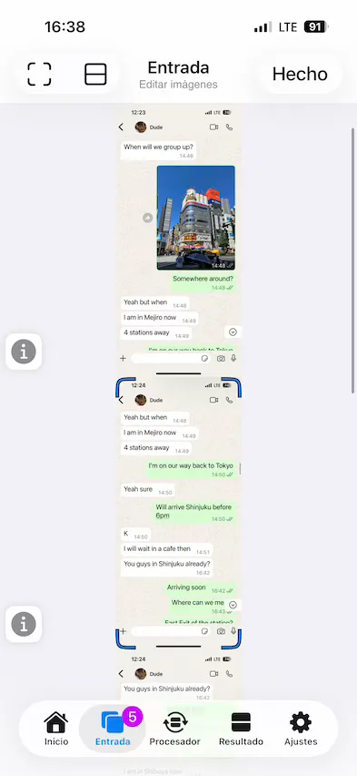 captura de pantalla de la página de entrada