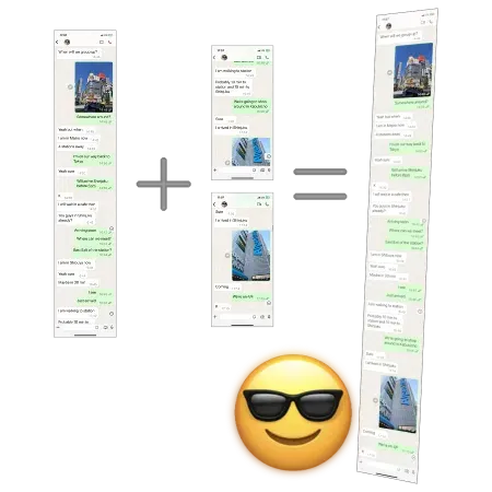 Stitch the stitched content with new one.