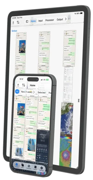 Breezyone running on iPhone and iPad