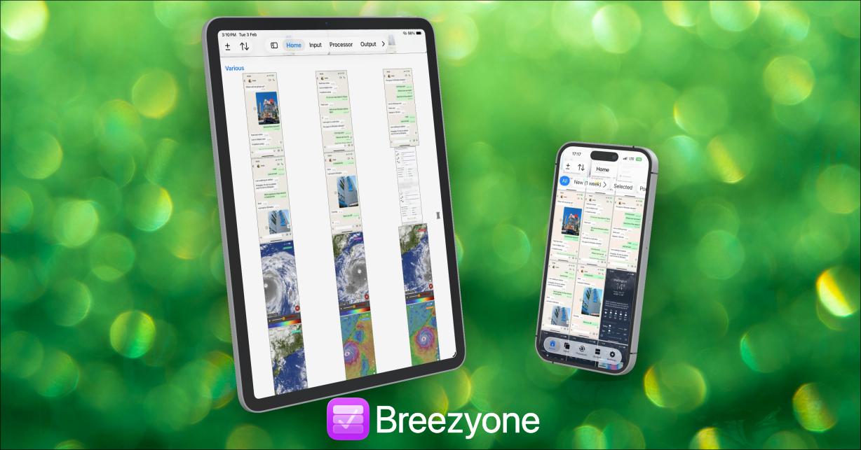 Breezyone running on iPhone and iPad